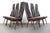 Brown Highback Model 2051-C Dining Chairs by Adrian Pearsall in Faux Leather & Walnut - Set of 6 For Sale - Image 8 of 8