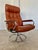 Vintage Cognac Leather Ekornes Stressless Reclining Lounge Chair & Stool 1960,s For Sale - Image 6 of 18