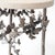 Contemporary Aged Silver Butterfly Accent Table Travertine For Sale - Image 3 of 9
