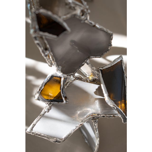 Contemporary Looking Up in the Attic Candleholder in Glass by Vincent Decat For Sale - Image 3 of 8