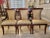 Hollywood Regency John Widdicomb Set of 8 Pristine Klismos Dining Room Chairs With Gold Satin Damask For Sale - Image 3 of 12
