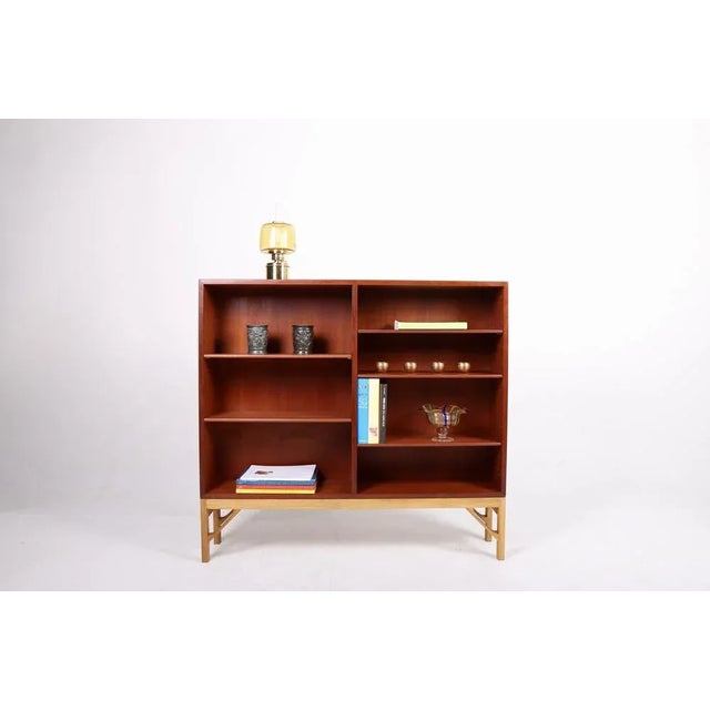 Danish Teak and Oak Bookcase by Børge Mogensen for Fdb, 1960s For Sale - Image 6 of 9