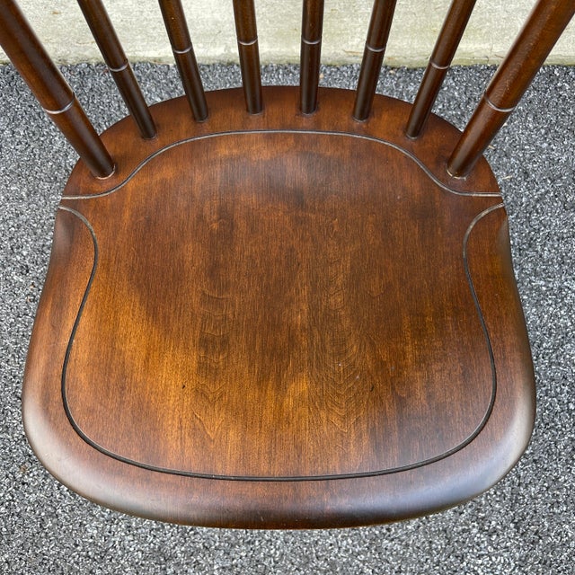 L Hitchcock Rustic Traditional Stenciled Maple Stonington Windsor