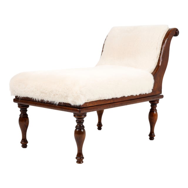 Victorian Style Ottoman in Mahagony, 1870s For Sale