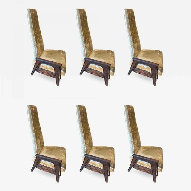 Cream 1960s Brutalist Dining Chairs in the Manner of Paul Evans - Set of 6 For Sale - Image 8 of 8