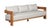 Gray Paradiso Outdoor Solid Teak Wood Sofa - Gray Fabric For Sale - Image 8 of 14