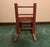 Vintage or Antique (Unknown Age) Toddler Rocking Chair With Fabric Covered Seat For Sale In Atlanta - Image 6 of 9