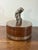 1980s Vintage Leather Decorative Box Attributed to Maitland Smith With Metal Monkey For Sale - Image 5 of 9