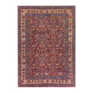 Grande Vintage Mashad Rug For Sale