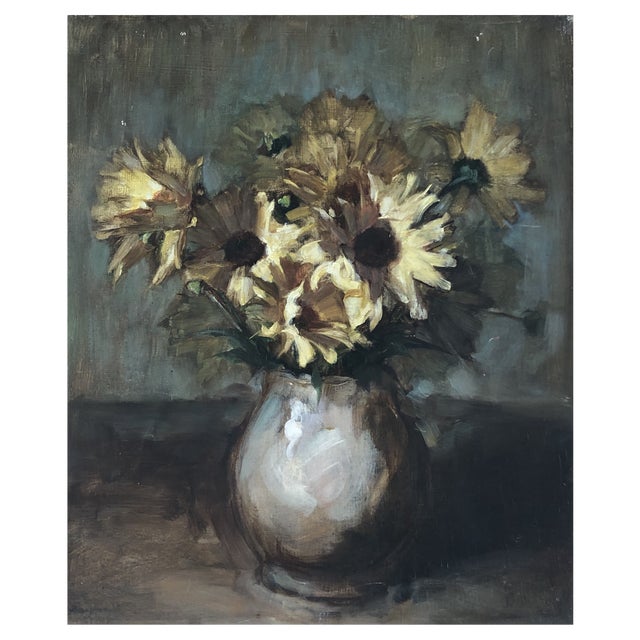 Paul Buyssens, Nature Morte, 1920s, Oil & Wood For Sale