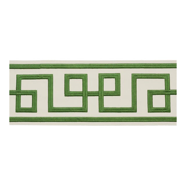 Sample - Schumacher X Mary Mcdonald Octavius Tape in Green For Sale