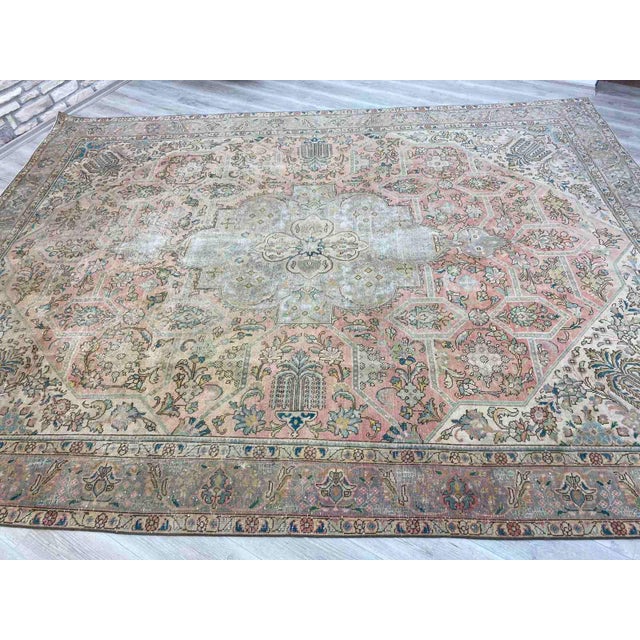 専用になりました　113×204 ViNTAGE TURKiSH RUG Oversized Vintage Turkish Hand Knotted Area Rug 113”x152