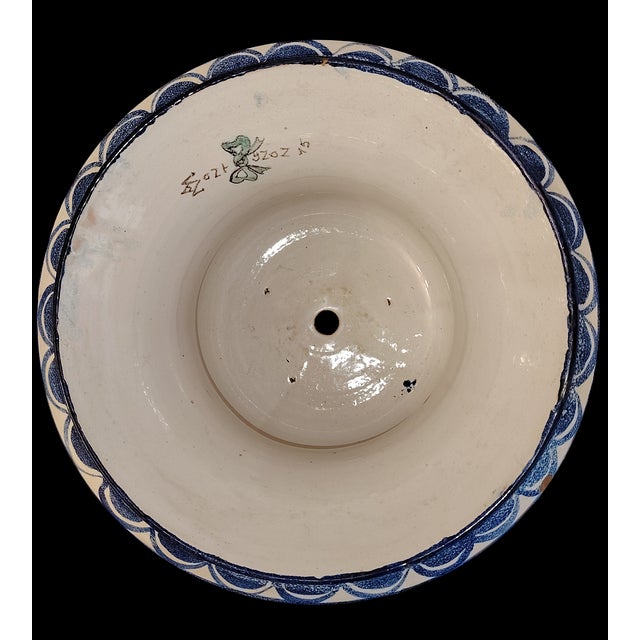 Late 19th Century Ceramic Cachepot by Antoine Montagnon for Nevers, 1880 For Sale - Image 5 of 11