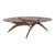 Mid 20th Century Attributed Forest Wilson Sculptural Walnut and Glass Coffee Table For Sale