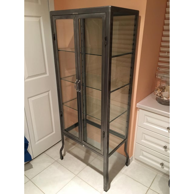 Contemporary Restoration Hardware Gray Apothecary Chairish