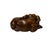 1990s 3" Artistic Brown Wood Carved Elephant Fengshui Miniature Figure For Sale - Image 5 of 7