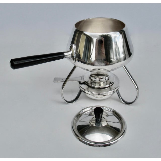 C.1970's (Switzerland) Cheese/Chocolate Fondue Platform Lidded Serving Piece With Heating Element For Sale In West Palm - Image 6 of 12