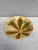 Majolica chestnut leaves plate Salins, circa 1880.