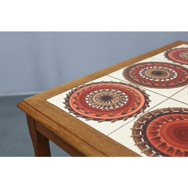 Mid-Century Danish Oak Nesting Tables with Tile Tops, 1960s, Set of 3 For Sale - Image 11 of 15