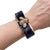 Gucci Gucci Horsebit Bumblebee Vintage Silk Necktie Cuff Bracelet For Sale - Image 4 of 4