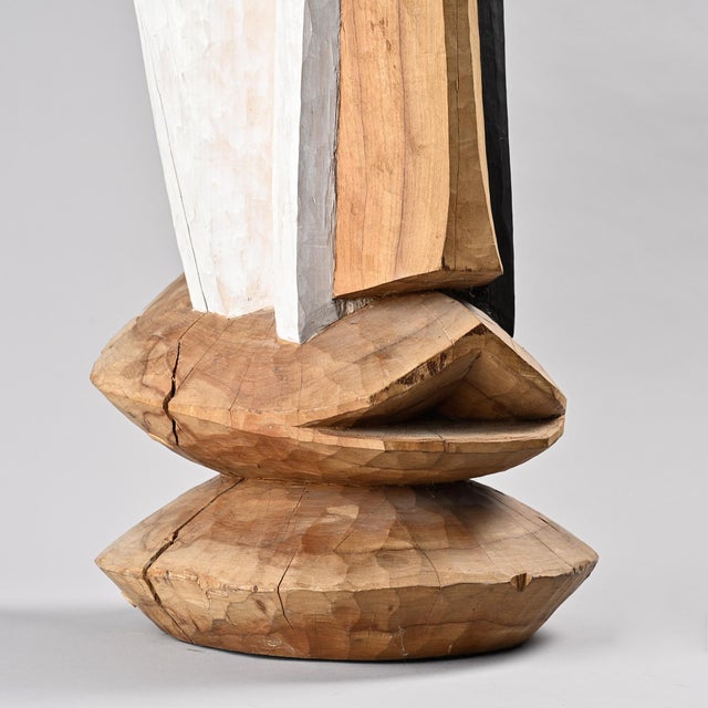 Wood Alex Herzog, Abstract Sculpture, Zurich, 1970s, Solid Wood For Sale - Image 7 of 9