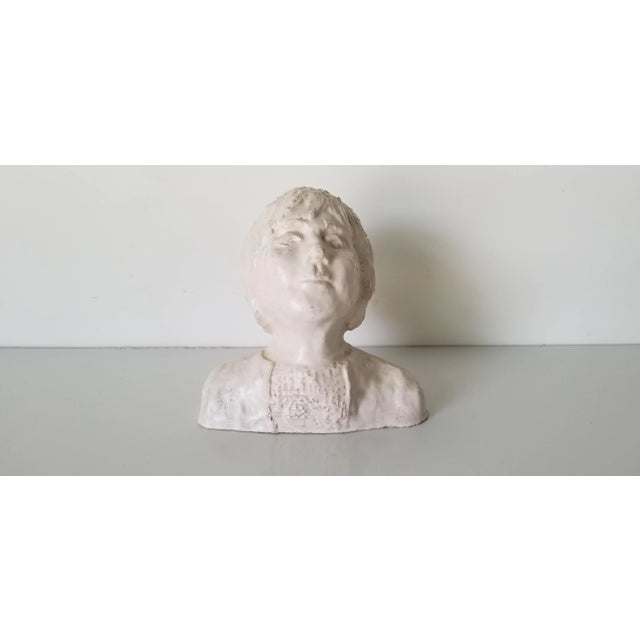 1980s Vintage Art Pottery Bust of a Woman Figurative Sculpture For Sale - Image 10 of 10