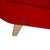 Red Velvet Fabric Three-Seater Sofa from Bretz Gaudi For Sale - Image 4 of 13