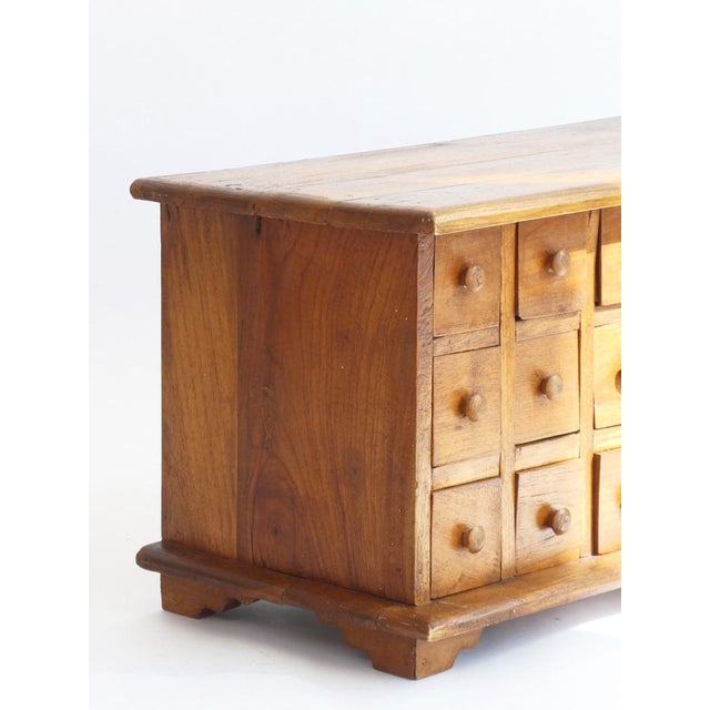 Beige Small Vintage Apothecary Cabinet in Wood, 1960s For Sale - Image 8 of 12
