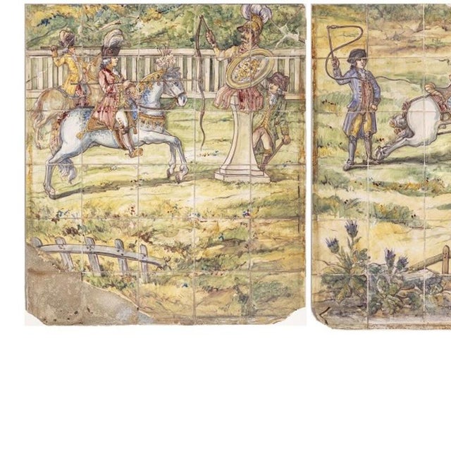 Earthenware Battistini Tile Panels, Set of 6 For Sale - Image 3 of 6