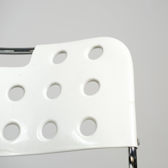 Omstak White Stackable Chairs by Rodney Kinsman for Bieffeplast, 1972, Set of 8 For Sale - Image 6 of 18