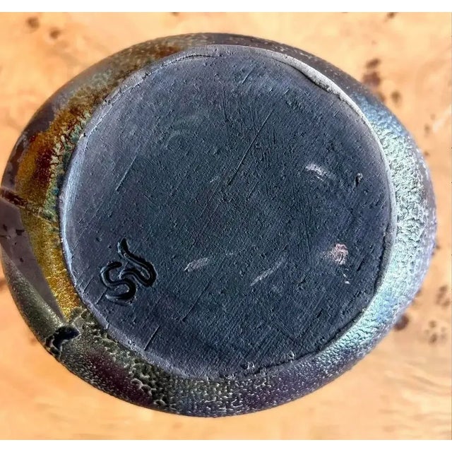 Ceramic Vintage Boho Ceramic Vessel For Sale - Image 7 of 7