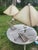 Majestic Lamp Company 1950s Mid-Century Modern Atomic Brutalist Majestic Lamp Set ~ Original Fiberglass Shades For Sale - Image 4 of 18