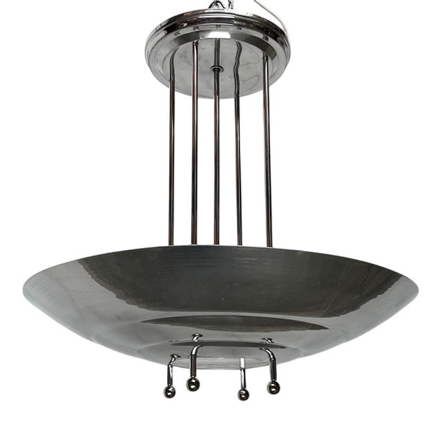 Mid-Century Modern Art Deco Style Pendant Lamp, 1950s For Sale