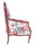 Custom Marquis Bergere Chair in Brunschwig & Fils Vermillion Floral For Sale - Image 9 of 12