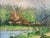 Furukawa’s lively, colorful painting features vibrant, fresh greens, blues, yellows, ochres and warm oranges. Presented in...