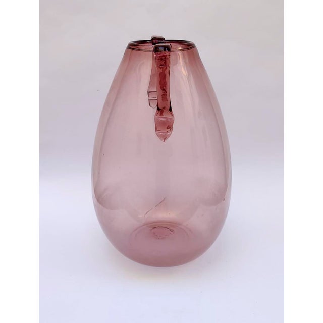 1930s Monumental Murano Amethyst Blown Glass Vase by Vittorio Zecchin, 1930s For Sale - Image 5 of 17
