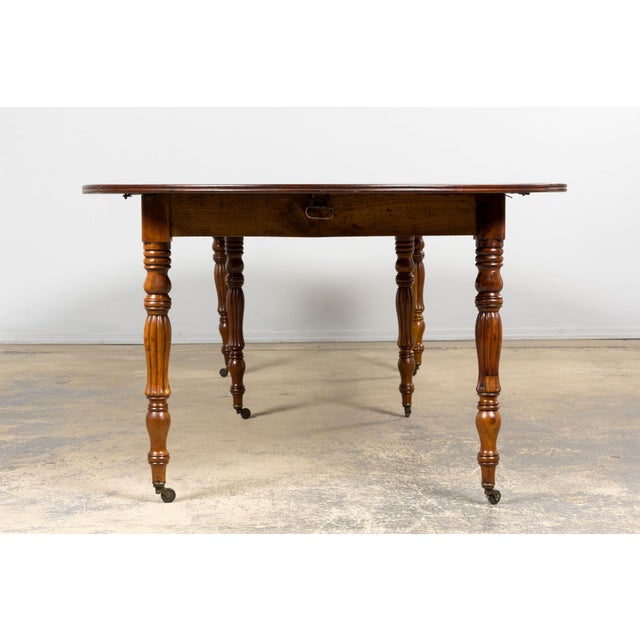 Antique English Victorian Drop-Leaf Dining Table in Mahogany, Late 19th Century For Sale - Image 13 of 18