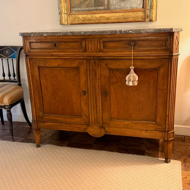 Brown Miller and Arney Directioire Marble Top Server, Ca. 1800 For Sale - Image 8 of 9