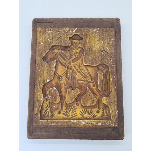 Antique Wooden Relief of Horseman, 1890s For Sale - Image 10 of 10