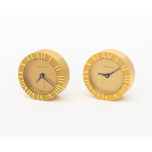 Tiffany & Co. Brass Desk Clocks, 4 For Sale In New York - Image 6 of 12