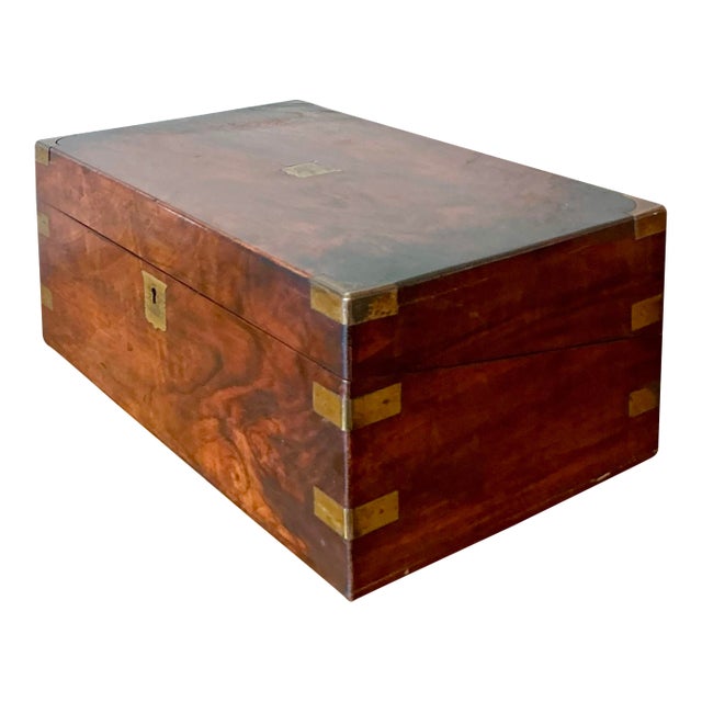 Vintage Regency Georgian Travelers Writing Desk For Sale