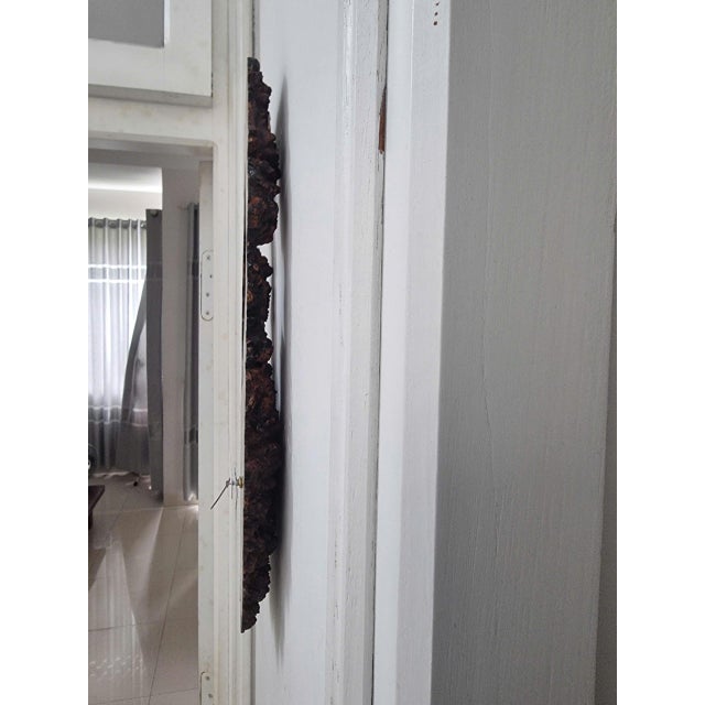 Gateway of Time – One-of-a-Kind Vietnamese Burl Elm Wood Wall Clock For Sale - Image 6 of 14