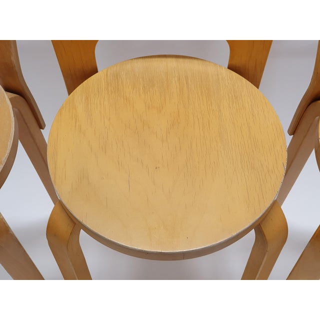 K65 Stools by Alvar Aalto for Artek, 1960s, Set of 4 For Sale - Image 10 of 16