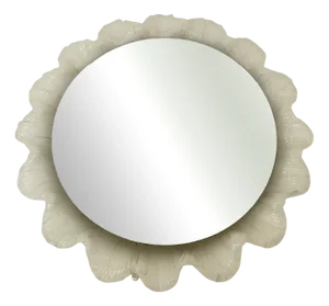 Vintage Acrylic Glass Wall Mirror with Backlight, Germany, 1970s