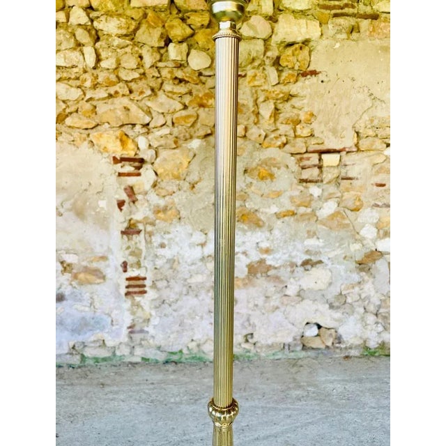 Vintage Floor Lamp with Gilded Brass Decor, 1960s For Sale - Image 6 of 18