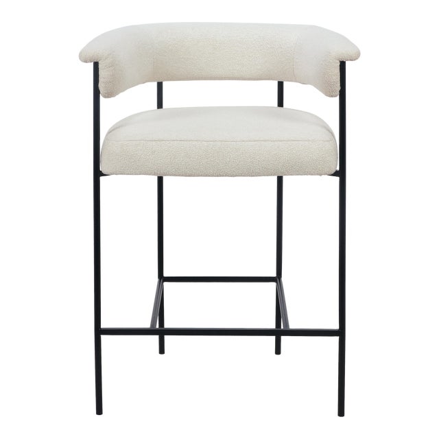 Mikra Upholstered Counter Stool For Sale