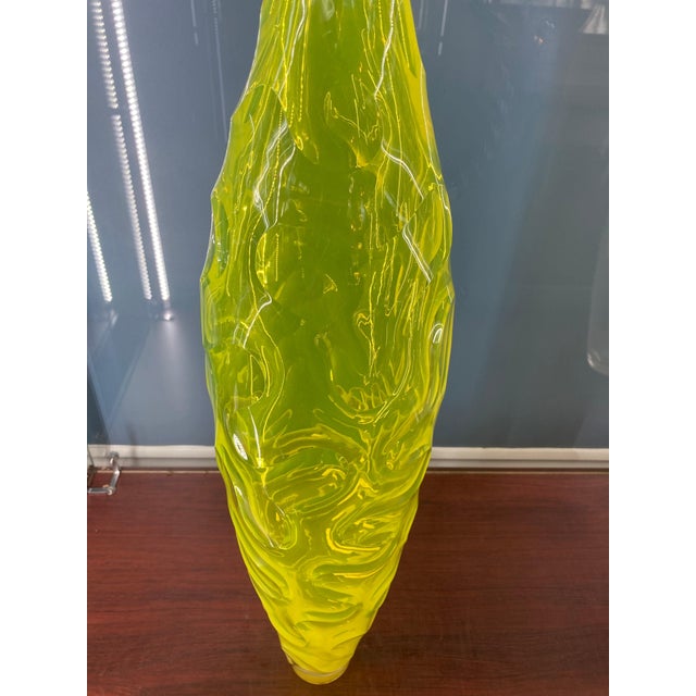 2000 - 2009 Large Hand-Blown Vase by Renowned Glass Artists Edols & Elliot, Signed For Sale - Image 5 of 7