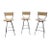 Vintage Arthur Uminoff Attributed Mid Century Bar Stools For Sale