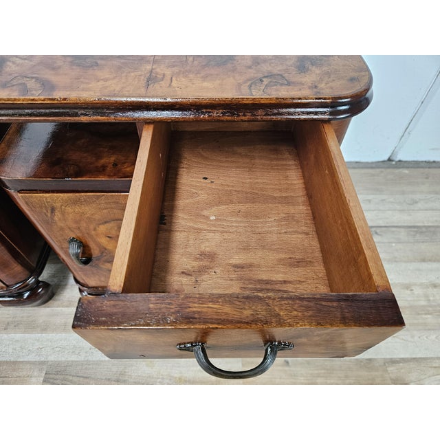 Italian Burl Bedside Tables, 1950, Set of 2 For Sale - Image 12 of 18