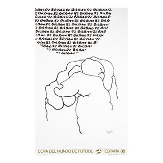 Eduardo Chillida, Soccer World Cup, 1982, Lithograph For Sale